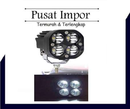 Lampu Tembak Sorot LED Cree 40 Watt 4 Mata Owl Strobo - Putih ORIGINAL 100 % Multicolor