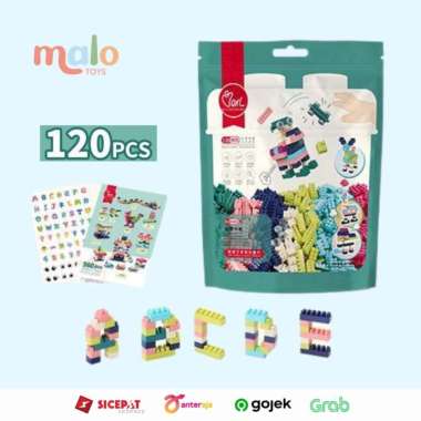 MALOTOYS - Bricks Lego 120pcs Brick Blocks Balok Susun Blok 120 pcs DIY Small Square Grain Mainan An