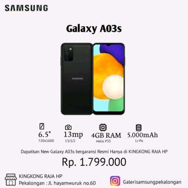 Samsung a03s spesifikasi