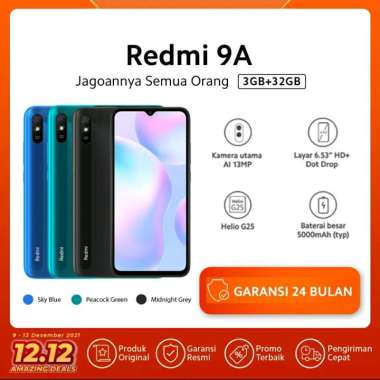 Xiaomi Redmi 9A Smartphone [3/ 32 GB] - Xiaomi redmi 9a [3/32gb] GRANITE GREY