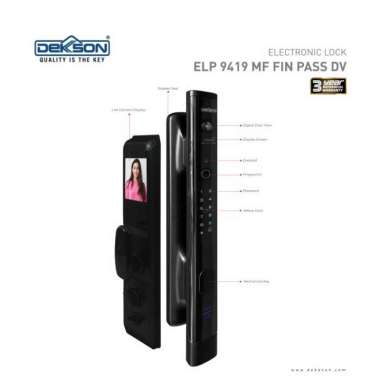 Smart digital lock Dekkson ELP 9419 MF FIN PASS DV / Kunci Elektronik