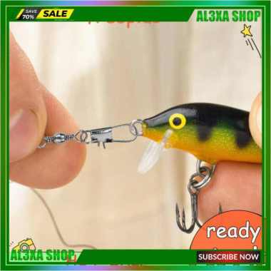 10Pcs Swivel Kilikili Konektor Interlock Snap Bahan Baja Alat Pa