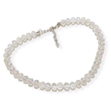Tiffany Crystal Choker Necklace Kalung Diamond Crystal White