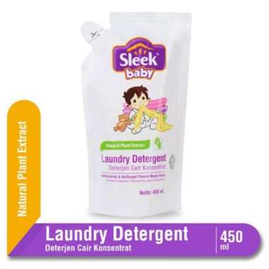 deterjen sleek laundry cair refill 450ml
