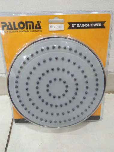 Shower Head Paloma RSP 1133 - 8" inch Bulat Rain Shower ABS Warna Chrome / Head Shower Murah Berkual