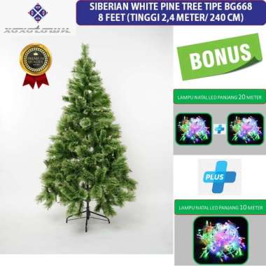 Pohon Natal 8 Feet / 240 Cm / 2,4 Meter Siberian White Pine Tree Tipe-BG668