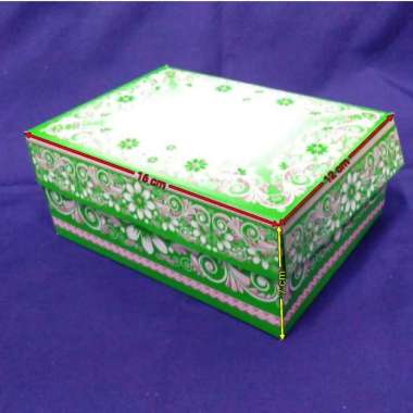 PALING DIBURU!!! ( Kardus ) Dus Snack Motif Batik Uk. 12 x 16 x 7