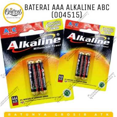 (2 PCS) BATERAI AAA ALKALINE ABC ( 004515)/BATU BATERAI/BATRE/BATRAI REMOT/BATERAI ABC