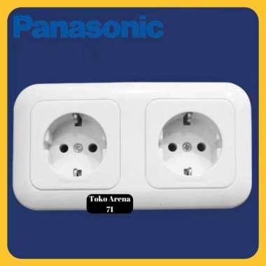Stop Kontak Double Panasonic NON CP Stop Kontak Seri Panasonic Non CP Panasonic