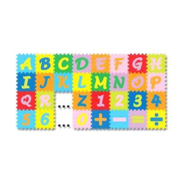 Evamats Puzzle Mini Angka and Abjad Alas Lantai [40 Pcs]