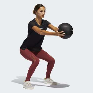 Adidas HEAT.RDY Women Training Tee GL6926|Baju Fitness Yoga Wanita XS black