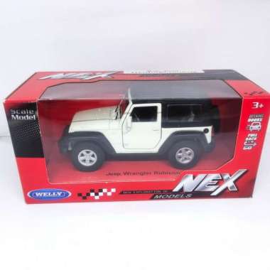diecast miniatur mobil Jeep wrangler Rubicon mainan anak besi