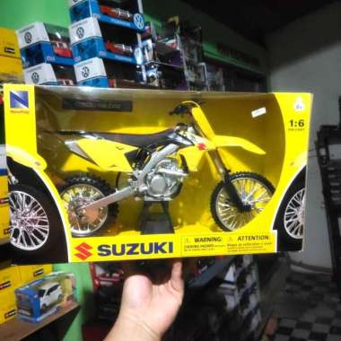 harga Diecast miniatur motor trail suzuki1:6 besar motocross offroad 
