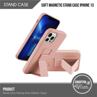 Kick Stand Case Magnetic TPU Casing Iphone 13 Pro / Pro Max iPhone 13 Pro Pink