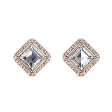 Bella Diamond Earrings - Anting Crystal Premium LUVEA by Her Jewellery - Rose Gold