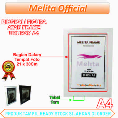 Photo frame bingkai foto A4 minimalis Putih
