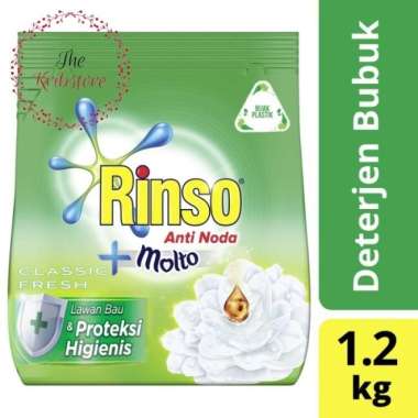 Promo Harga Rinso Anti Noda Deterjen Bubuk + Molto Classic Fresh 1200 gr - Blibli
