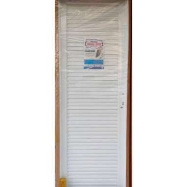 pintu kamar mandi baja premium minimalis motif full panel Putih