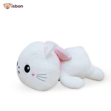 Boneka Lucu Poly Kucing Cat Putih Lucu Bahan Premium Cocok Untuk Hadiah Istana Boneka