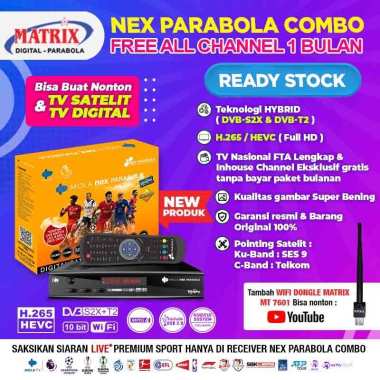 Receiver Nex Parabola Combo (Kuning) TV Satelit Parabola TV Digital STB Set Top Box