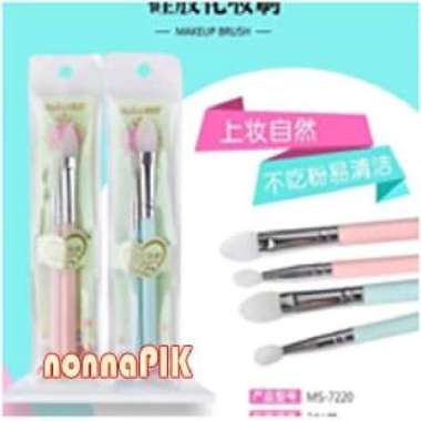 Malian 2 Buah / Set Kuas Makeup Silikon untuk Eyeshadow dan Bibir