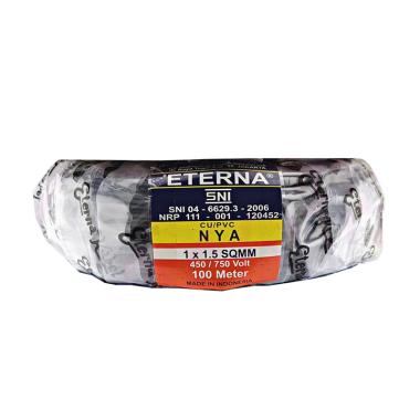 Eterna NYA Kabel Listrik - Hitam [1 x 1.5/ 100 m]
