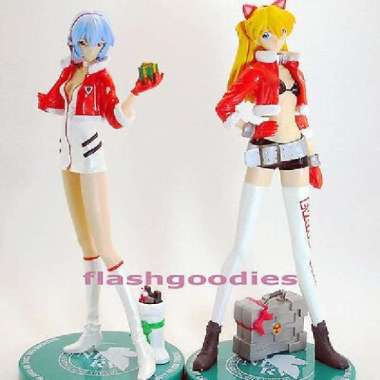 Toys Gainax - Evangelion Extra Christmas Figure - Asuka Langley & Rei