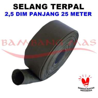 Selang Drip Irigasi Terpal Orchid Semi Karet 2.5 Dim Panjang 25 Meter
