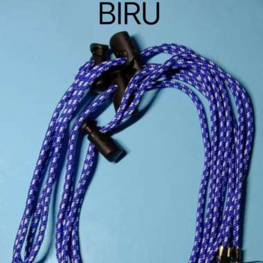 Kalung Strap Masker Gantungan/Masker Tali/Tali Hijab/Masker Korea Biru