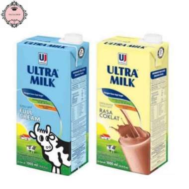 Susu Ultra Milk 1 Liter/Full Cream/Susu Cokelat 1000ml Cokelat