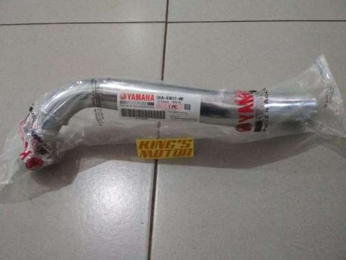 Leher Knalpot Fiz R, Fizr, Force 1 Asli Yamaha - Silver