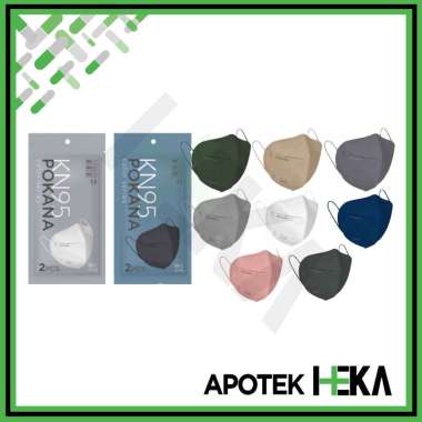 Masker Pokana Adult KN-95 isi 2 - Masker Dewasa Warna Navy