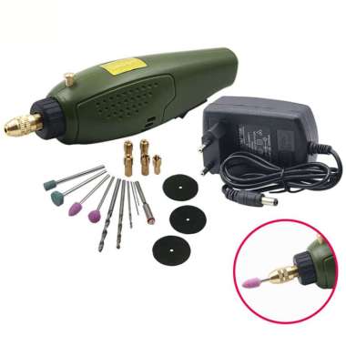 Grinder Bor Mini / Gerinda Listrik Portable / Alat Ukir Grafir Drill Charger DC / Pen Ukir Pedicure