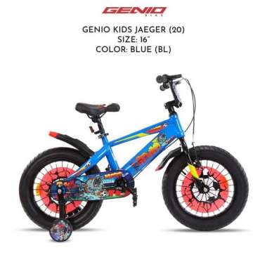 Sepeda Anak BMX 16 Inch Genio Jaeger New Ban Besar