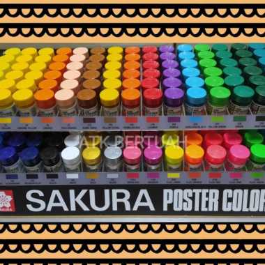 SAKURA POSTER COLOR CAT AIR BOTOL KACA Metalik - Tulis warnanya