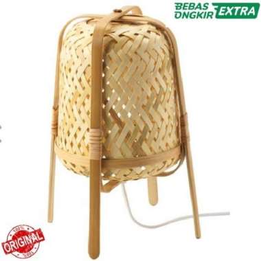 Lampu Bambu Bambu Interior Anyaman Estetik Tinggi 37cm_Original