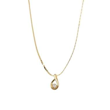 1901 Jewelry Kalung Swarovski 53 Lapis Emas