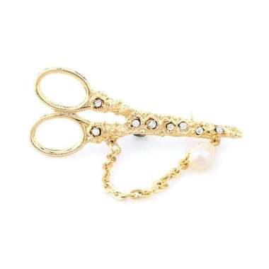 1901 Jewelry Eifel Scissors Brooch