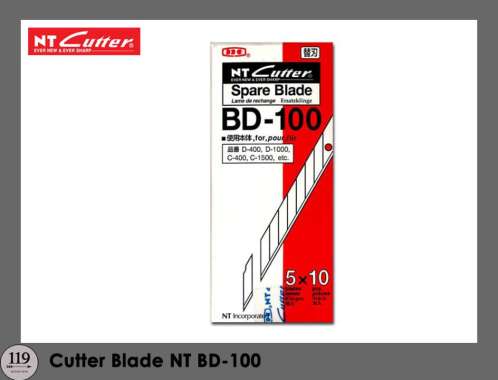 NT Cutter Blade BD-100 Silver