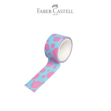 Faber-Castell Decorative Paper Tape Polkadot Pink Tosca