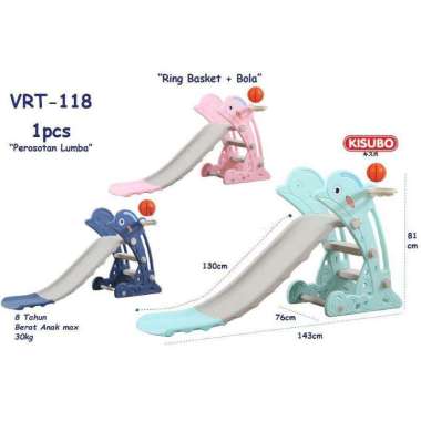 READY STOCK !! SLIDE Mainan Perosotan + Basketball Anak / Perusutan Anak Surabaya / Slide Rusa