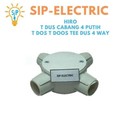 HIRO T DUS CABANG 4 PUTIH / T DOS T DOOS TEE DUS 4 WAY