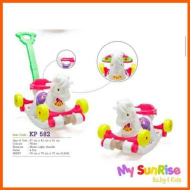 SHP KP 582 KP 561 Kuda Kudaan / Mobilan Dorong / Mobil Anak / Mainan Rocking Horse-KUDA HITAM
