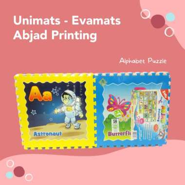 Evamats Unimats Abjad Printing | ABC Puzzle Printing | Alphabet Puzzle