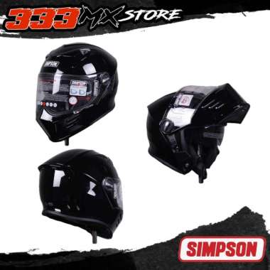 HELM SIMPSON MOD BANDIT DARKSOME BLACK GLOSS HELM MODULAR SIMPSON ORI XL