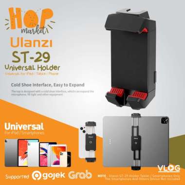 ULANZI ST-29 Holder Universal Smartphone HP & Tablet Rotate 360 (Horizontal Vertical) with Cold Shoe