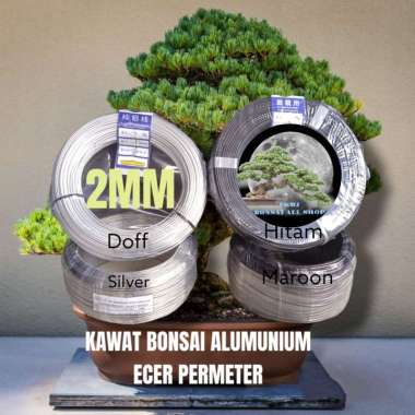 kawat bonsai alumunium 2mm per meter hitam