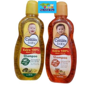 ORIGINAL Cussons Baby Shampoo 50ml+50ml / Cusson Shampoo Bayi, shampoo kuning 3014