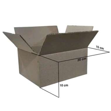 Kardus 20x15x10 Cm Box Packing Polos Uk 10x15x20