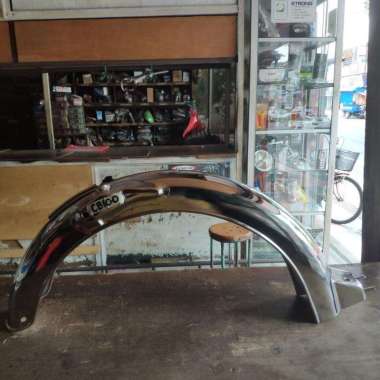 Spakbor Belakang Honda CB100 Three Star High Quality Chrome
